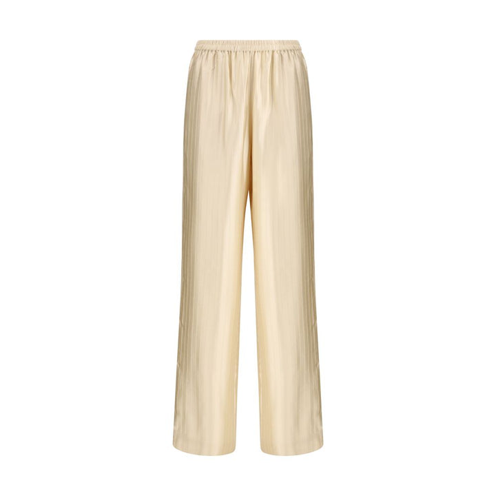 Loulou De Saison Cream Viscose Casual Pants