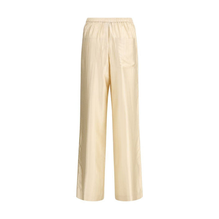 Loulou De Saison Cream Viscose Casual Pants