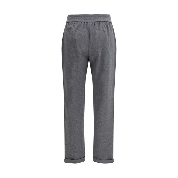 Brunello Cucinelli Gray Cotton Casual Pants