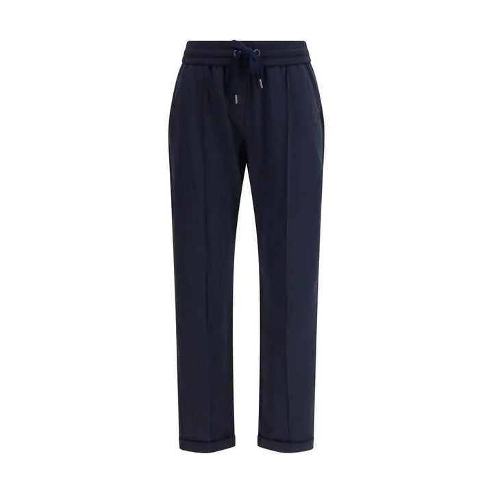 Brunello Cucinelli Sample Sale | Brunello Cucinelli Blue Cotton Athletic Pants - | Designer outlet