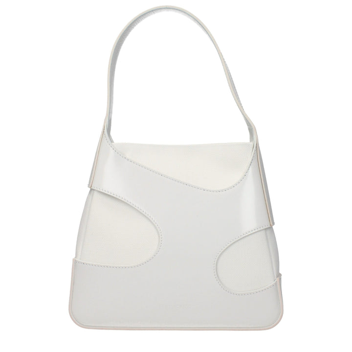Salvatore Ferragamo White Fabric Handbag