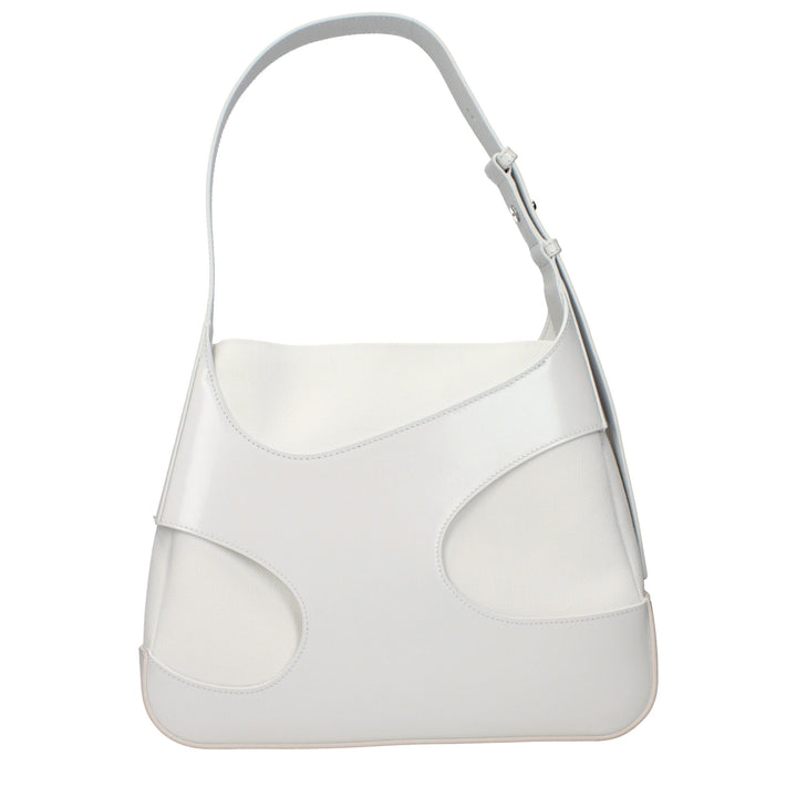 Salvatore Ferragamo White Leather Shoulder Bag