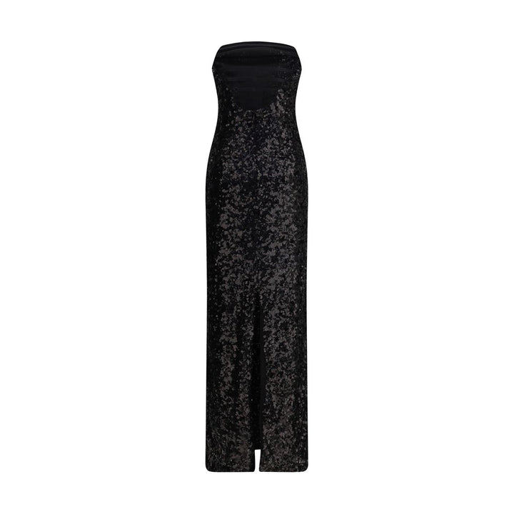 PINKO Black Polyester Cocktail Dress