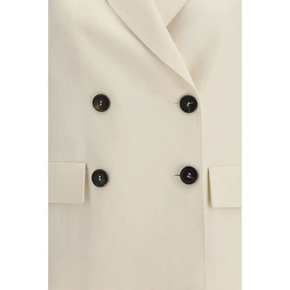 Brunello Cucinelli Sample Sale | Brunello Cucinelli Beige Viscose Jacket - | Designer outlet