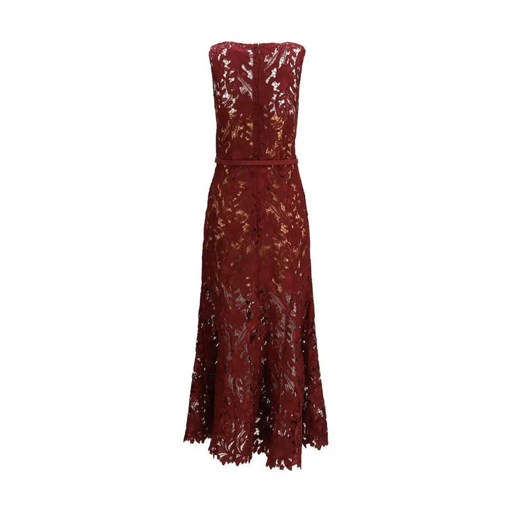 Self-Portrait Sample Sale | Self-Portrait Bordeaux Polyester Cocktail Dress - | Designer outlet