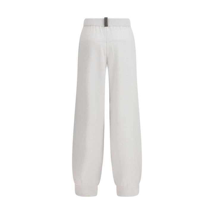 Fabiana Filippi Gray Fleece Wool Casual Pants