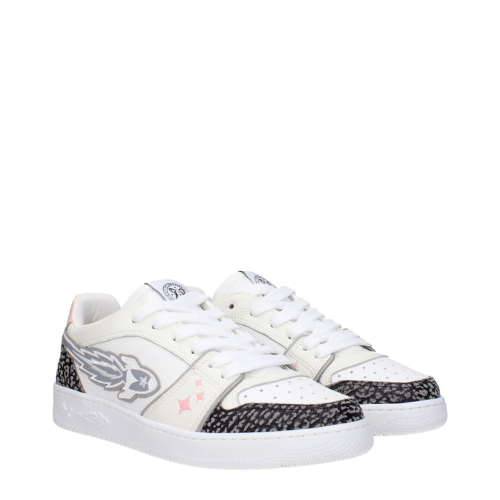 Enterprise Japan White Leather Athletic Sneakers