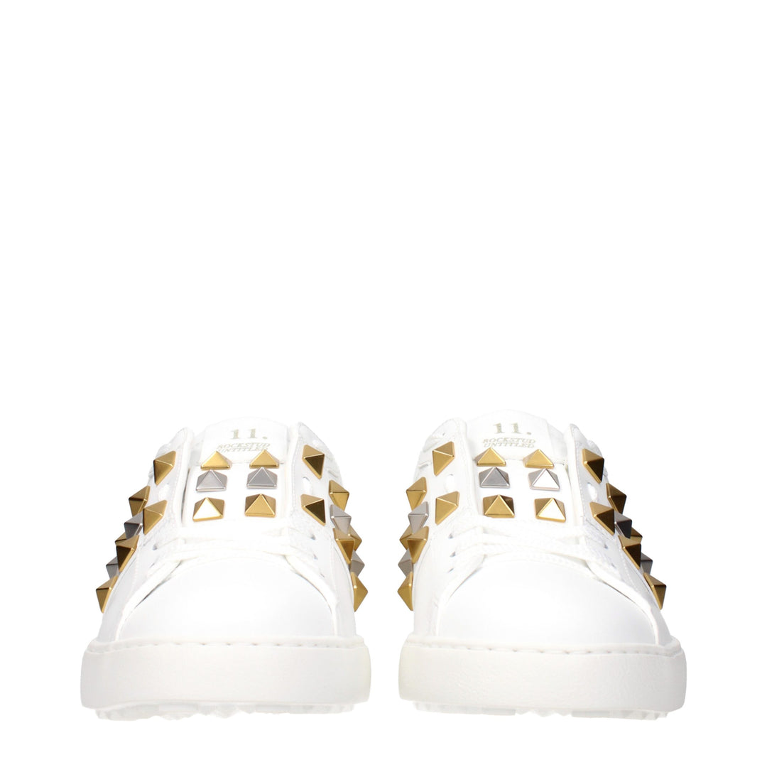 Valentino Garavani White Leather Low Top Sneakers