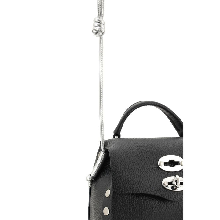 Zanellato Black Calf Leather Bos Taurus Shoulder Bag