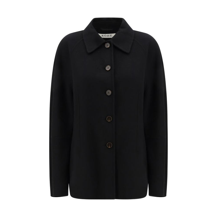 Rohe Black Wool Coat