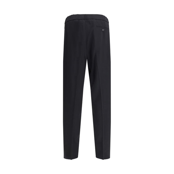 Giorgio Armani Black Cotton Casual Pants