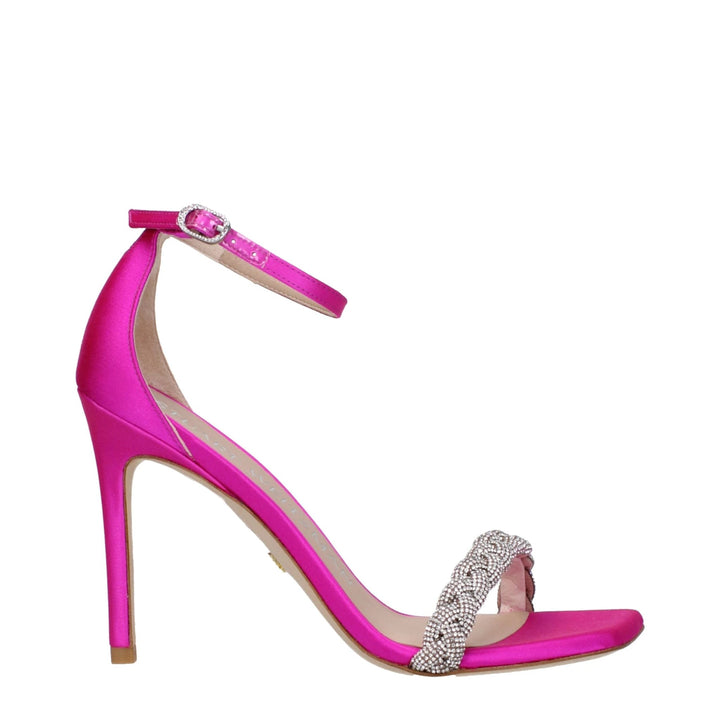 Stuart Weitzman Sample Sale Stuart Weitzman Pink Satin Stiletto Heel Sandals - | Designer outlet