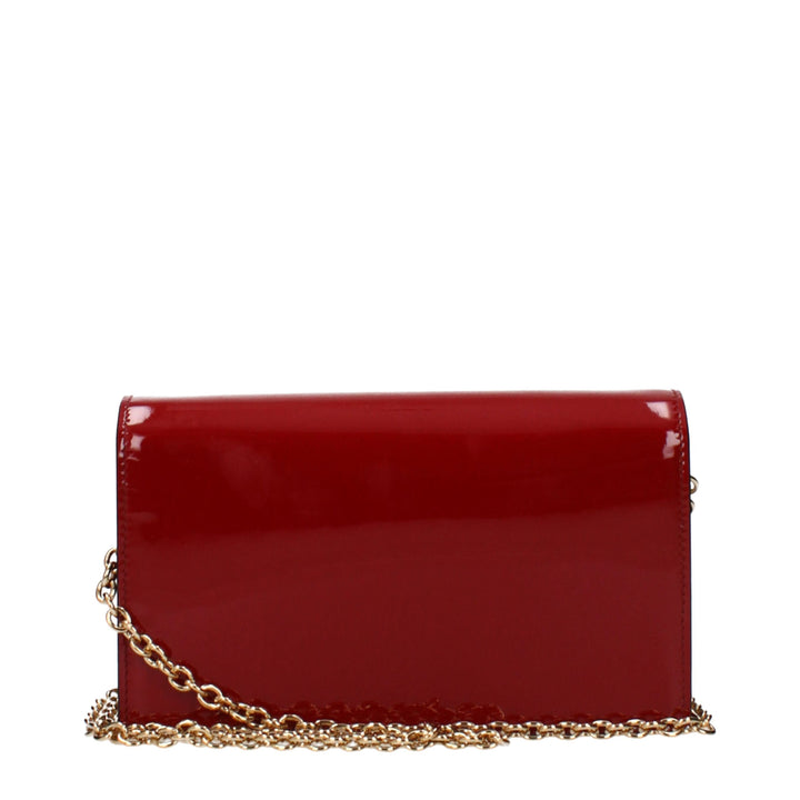 Versace Red Leather Clutch Bag