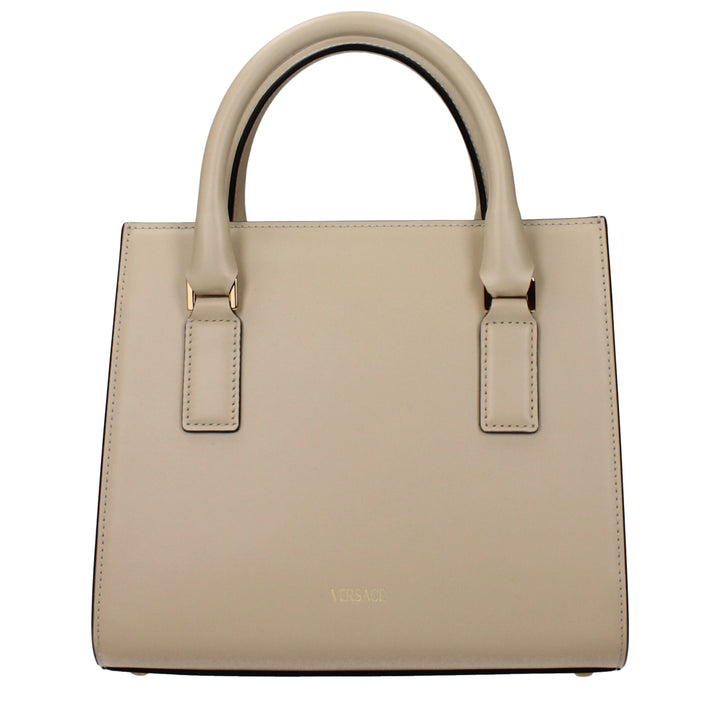 Versace Beige Leather Handbag