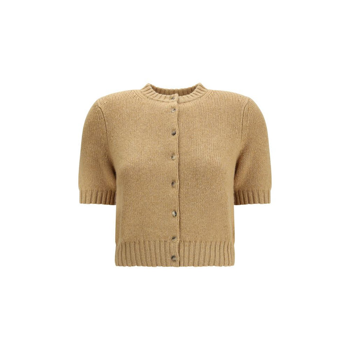 Khaite Beige Cashmere Cardigan