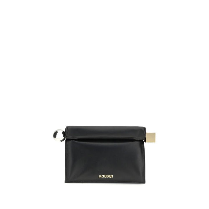 Jacquemus Black Lamb Ovis Aries Aries Clutch Bag