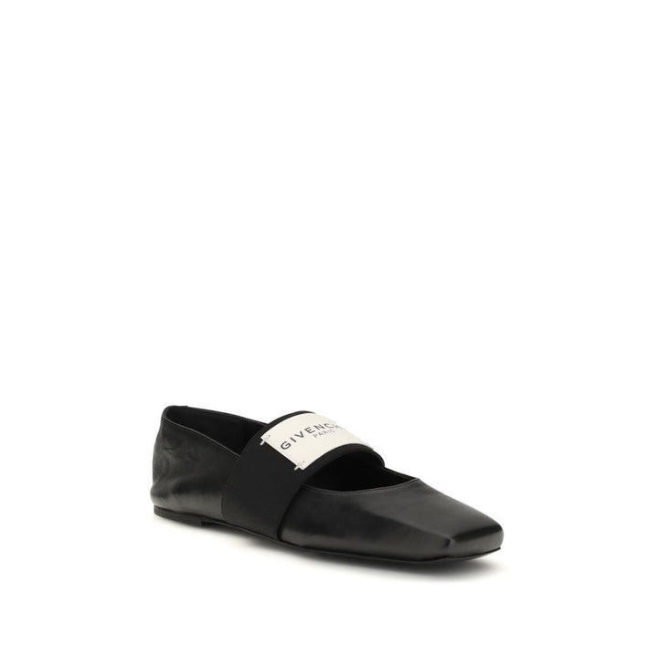 Givenchy Black Lamb Ovis Aries Aries Ballet Flats
