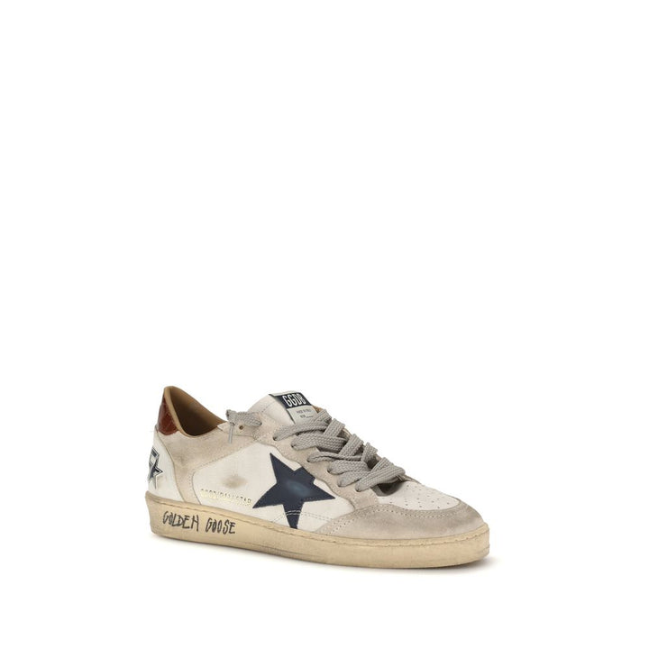 Golden Goose White Calf Leather Bos Taurus Low Top Sneakers