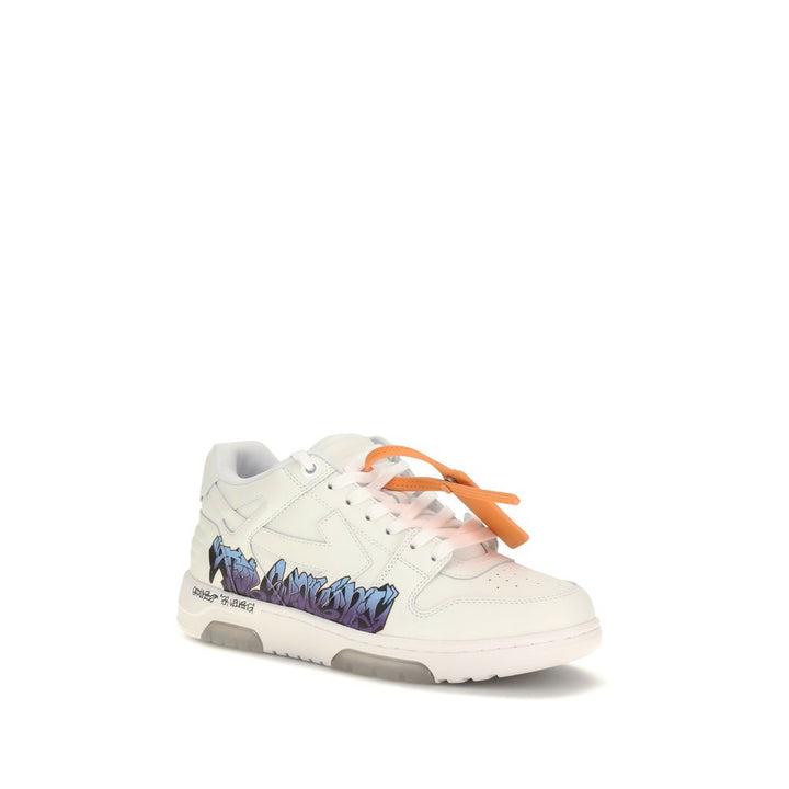 Off-White White Calf Leather Bos Taurus Athletic Sneakers