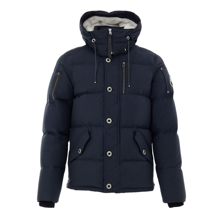 Moose Knuckles Blue Nylon Coat