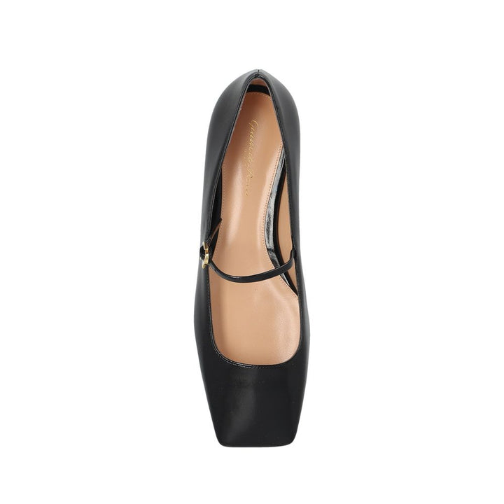 Gianvito Rossi Black Calfskin Ballet Flats