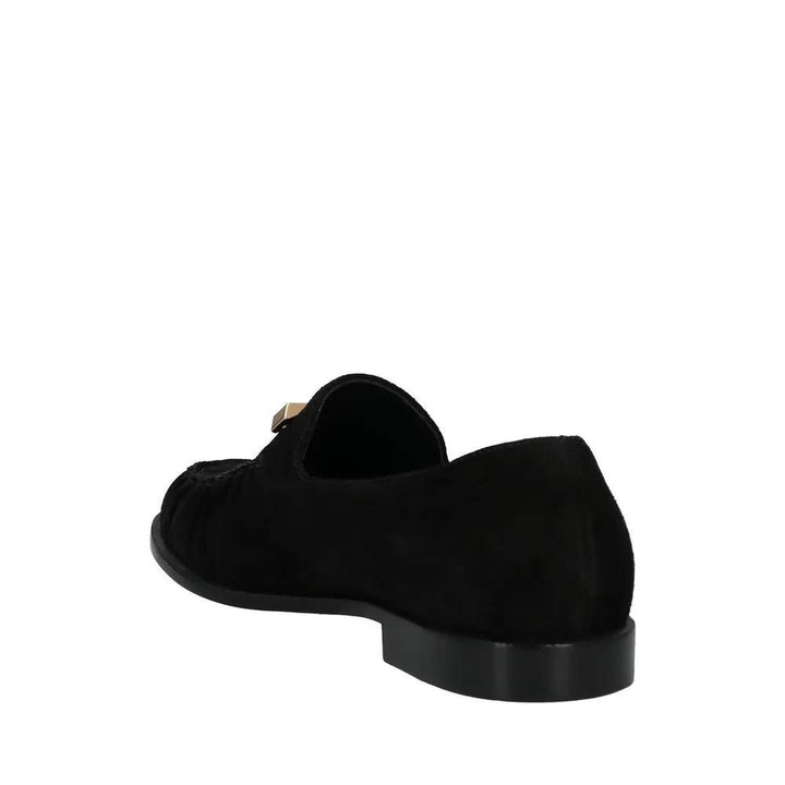 Giuseppe Zanotti Sample Sale | Giuseppe Zanotti Black Calfskin Slip-On Loafers - | Designer outlet