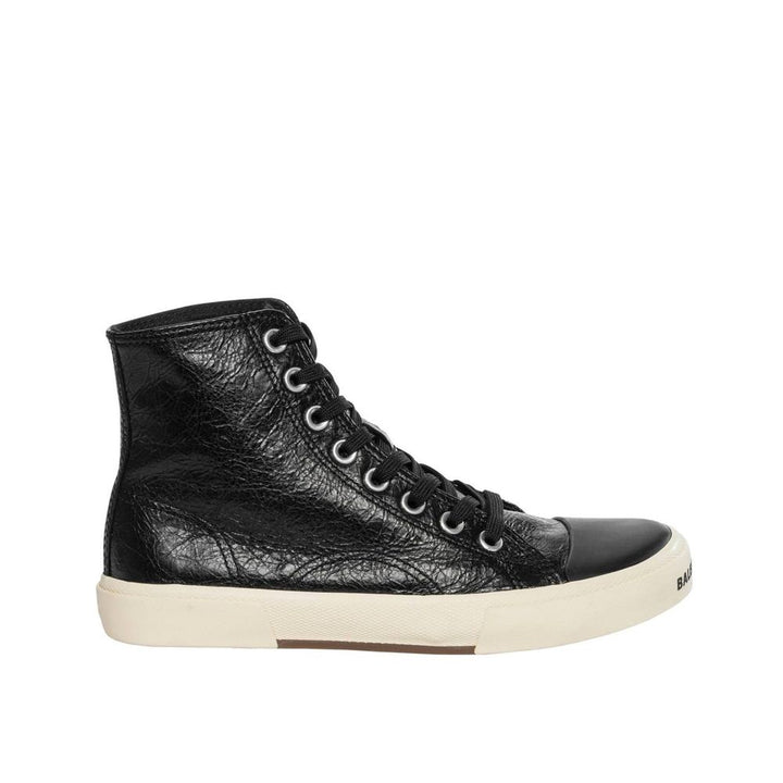 Balenciaga Black Calfskin High Top Sneakers