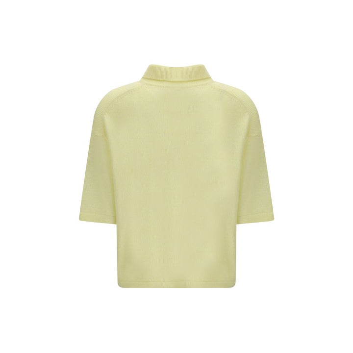 Allude Bicolor Cashmere Polo Shirt