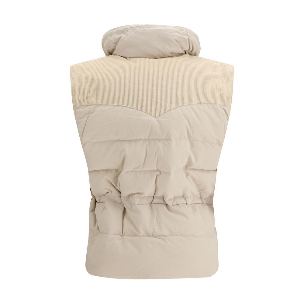 Marant Etoile Beige Polyamide Sleveless Jacket