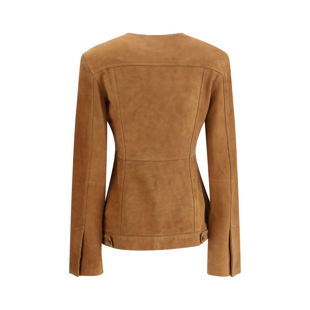 Haikure Brown Leather Jacket