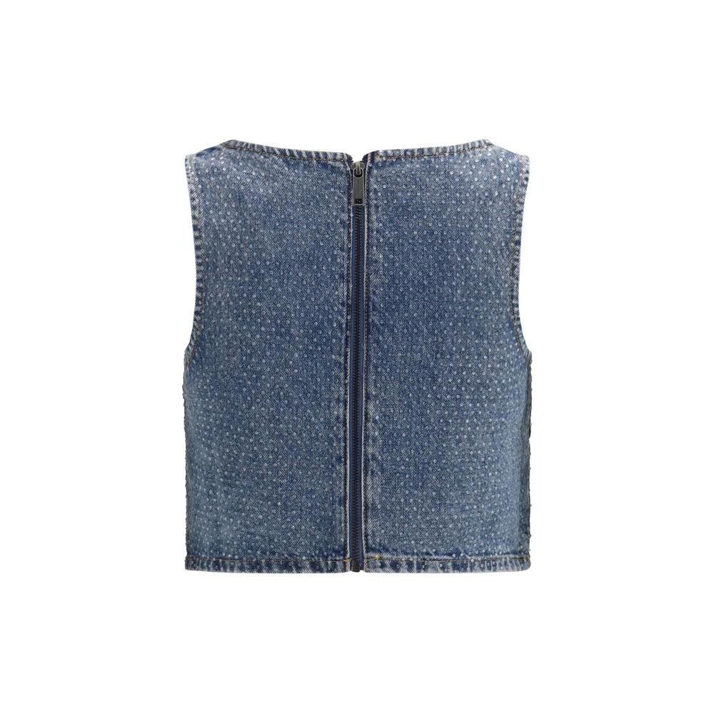 Self-Portrait Blue Denim Shirt