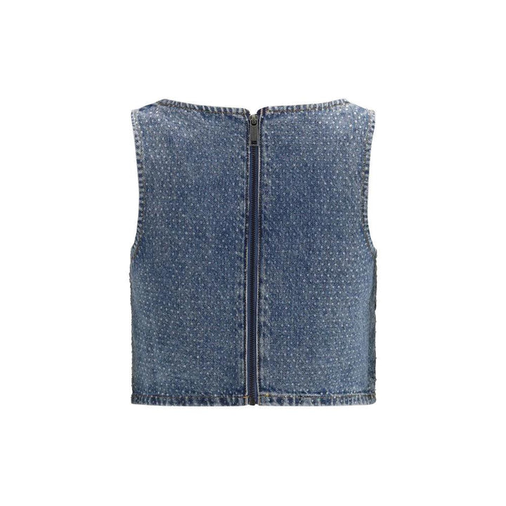 Self-Portrait Blue Denim Shirt