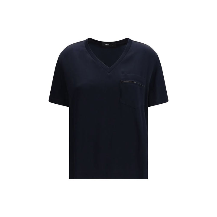 Fabiana Filippi Blue Viscose T-Shirt