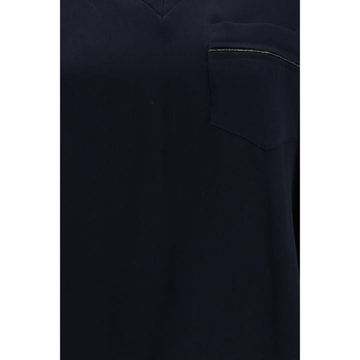 Fabiana Filippi Blue Viscose T-Shirt