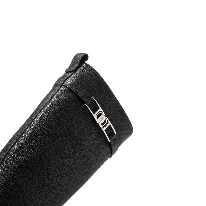 Salvatore Ferragamo Black Calfskin Over The Knee