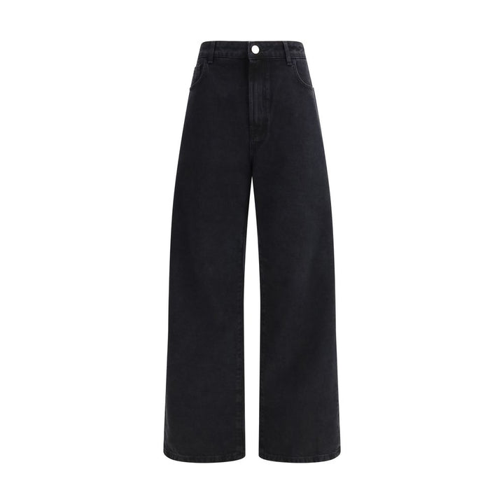 Rohe Black Cotton Relaxed Fit Jeans