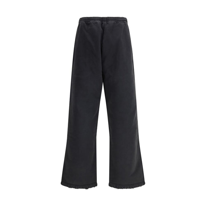 Balenciaga Black Cotton Casual Pants