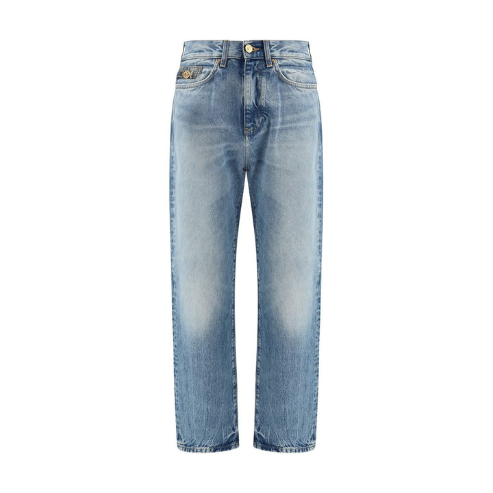Versace Light Blue Cotton Jeans Denim