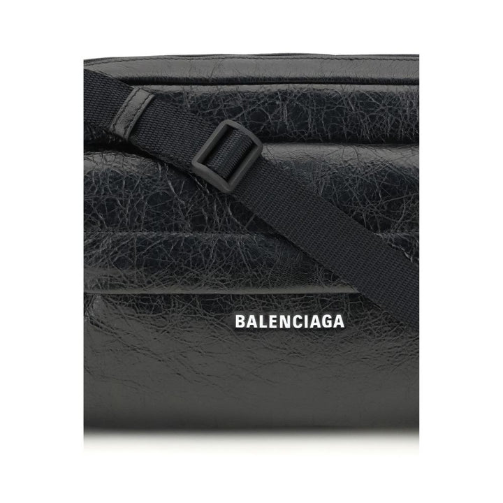 Balenciaga Black Lamb Ovis Aries Aries Shoulder Bag