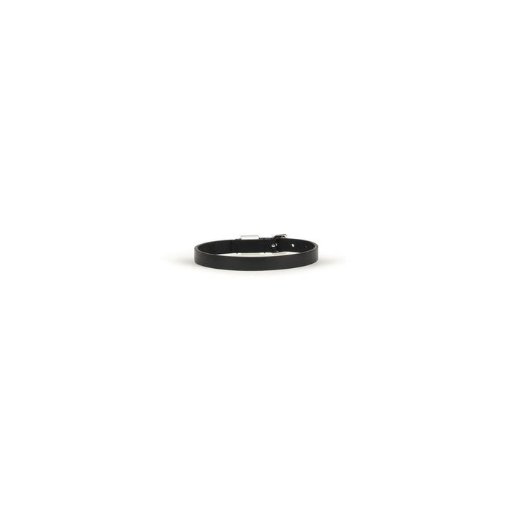 Valentino Garavani Black Calf Leather Bos Taurus Bracelet