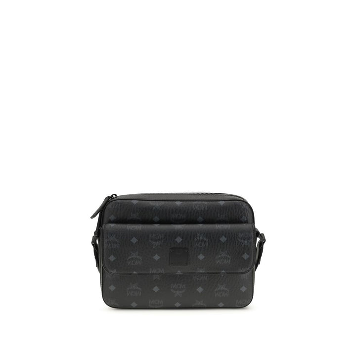 MCM Black Fabric Shoulder Bag