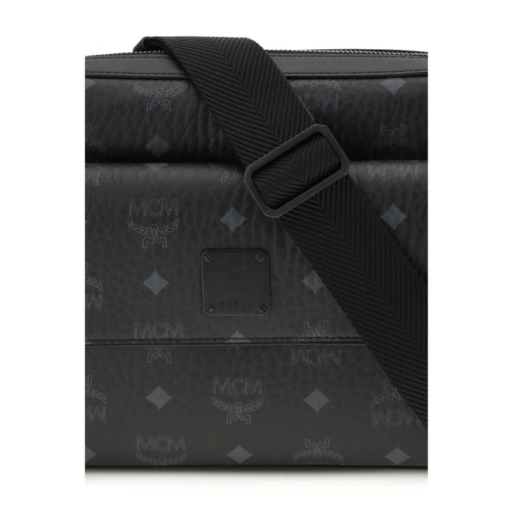 MCM Black Fabric Shoulder Bag