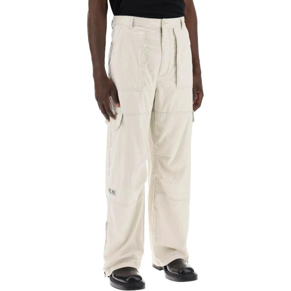 Acne Studios Sample Sale Acne Studios Beige Polyester Cargo Pants - | Designer outlet