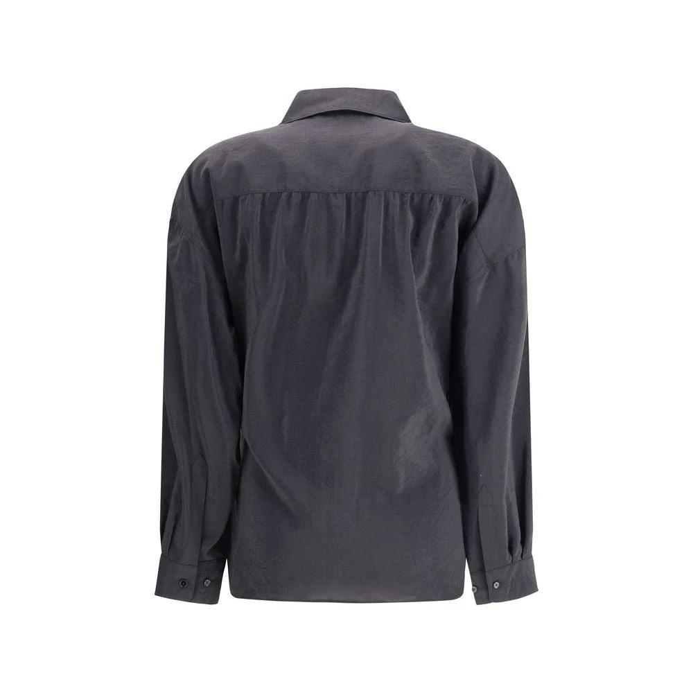 Lemaire Sample Sale Lemaire Black Silk Dress Shirt - | Designer outlet