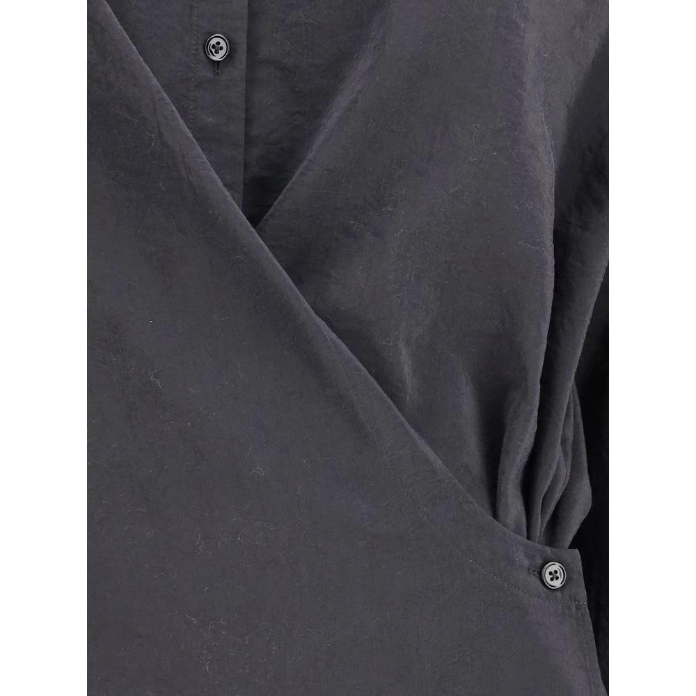 Lemaire Sample Sale Lemaire Black Silk Dress Shirt - | Designer outlet