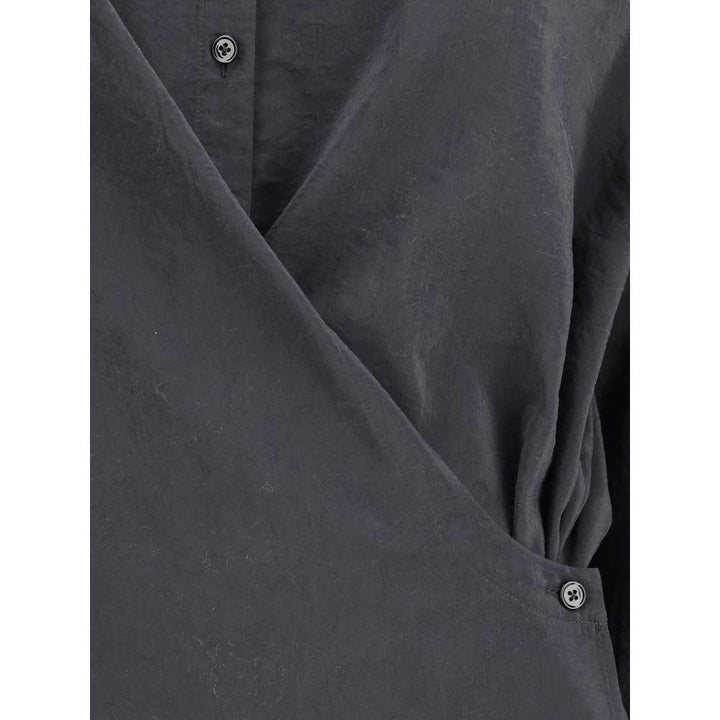 Lemaire Sample Sale Lemaire Black Silk Dress Shirt - | Designer outlet