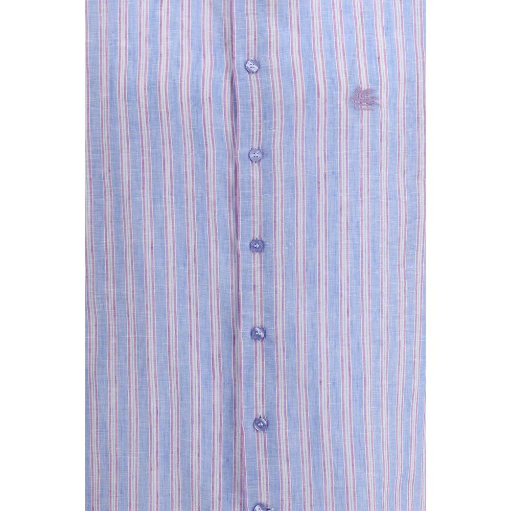 Etro Sample Sale Etro Multicolor Linen Pattern Shirt - | Designer outlet