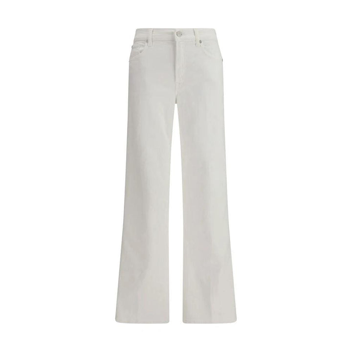 7FOR Sample Sale 7FOR White Cotton Straight-Leg Jeans - | Designer outlet