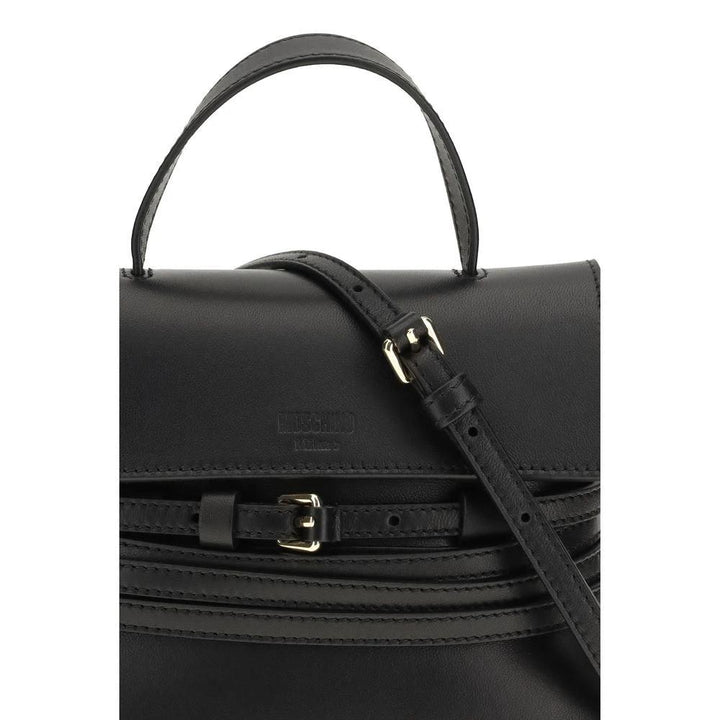 Moschino Sample Sale Moschino Black Calf Leather Bos Taurus Handbag - | Designer outlet