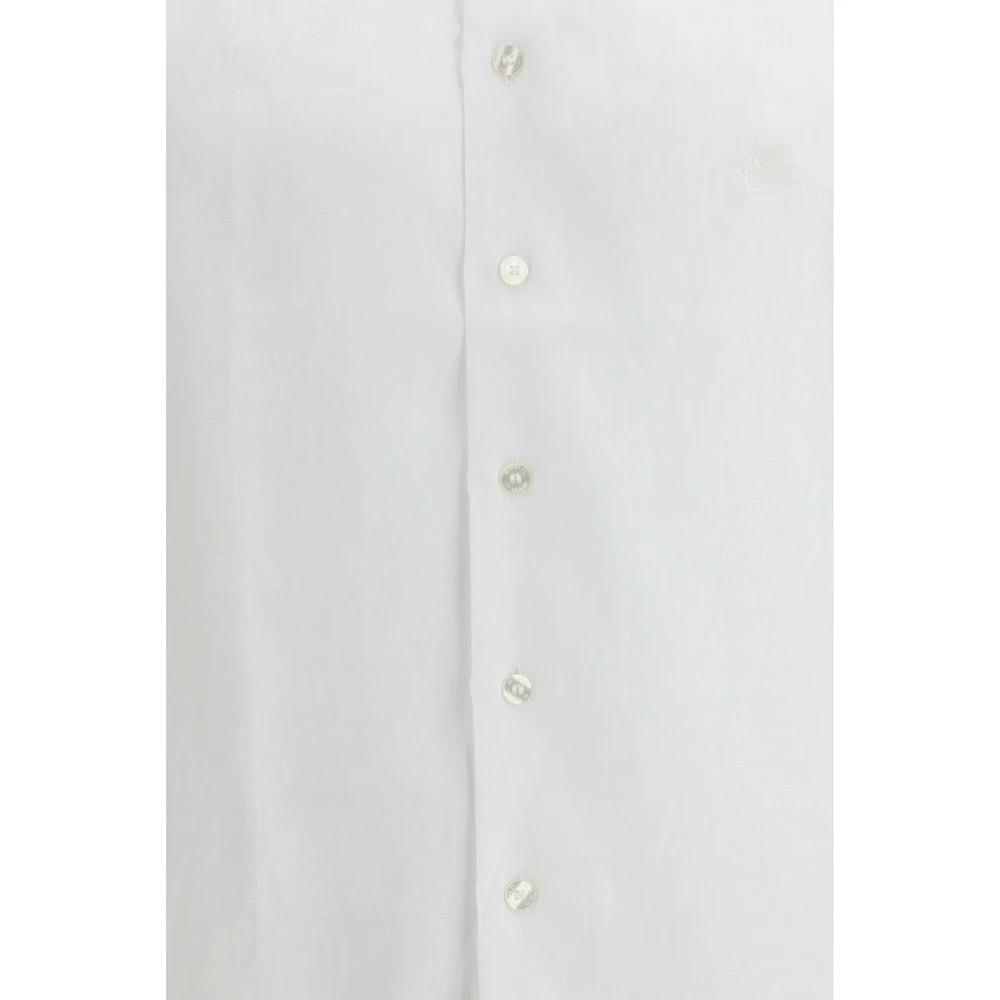 Etro Sample Sale Etro White Linen Dress Shirt - | Designer outlet
